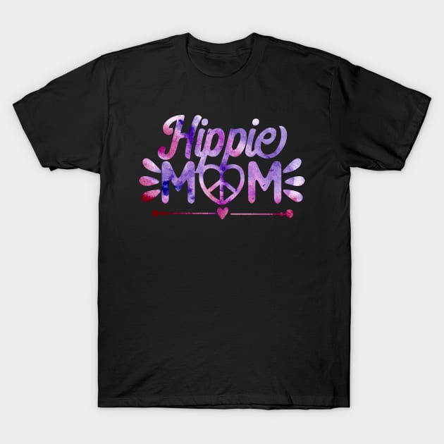 Hippie Mom - Tie Dye Design T-Shirt by Naves